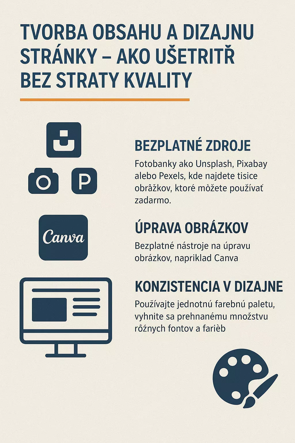Tvorba obsahu a dizajnu stránky – ako ušetriť bez straty kvality