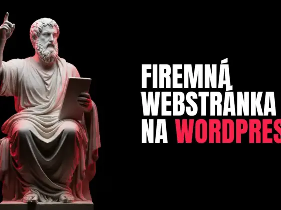 Firemná webstránka na WordPress
