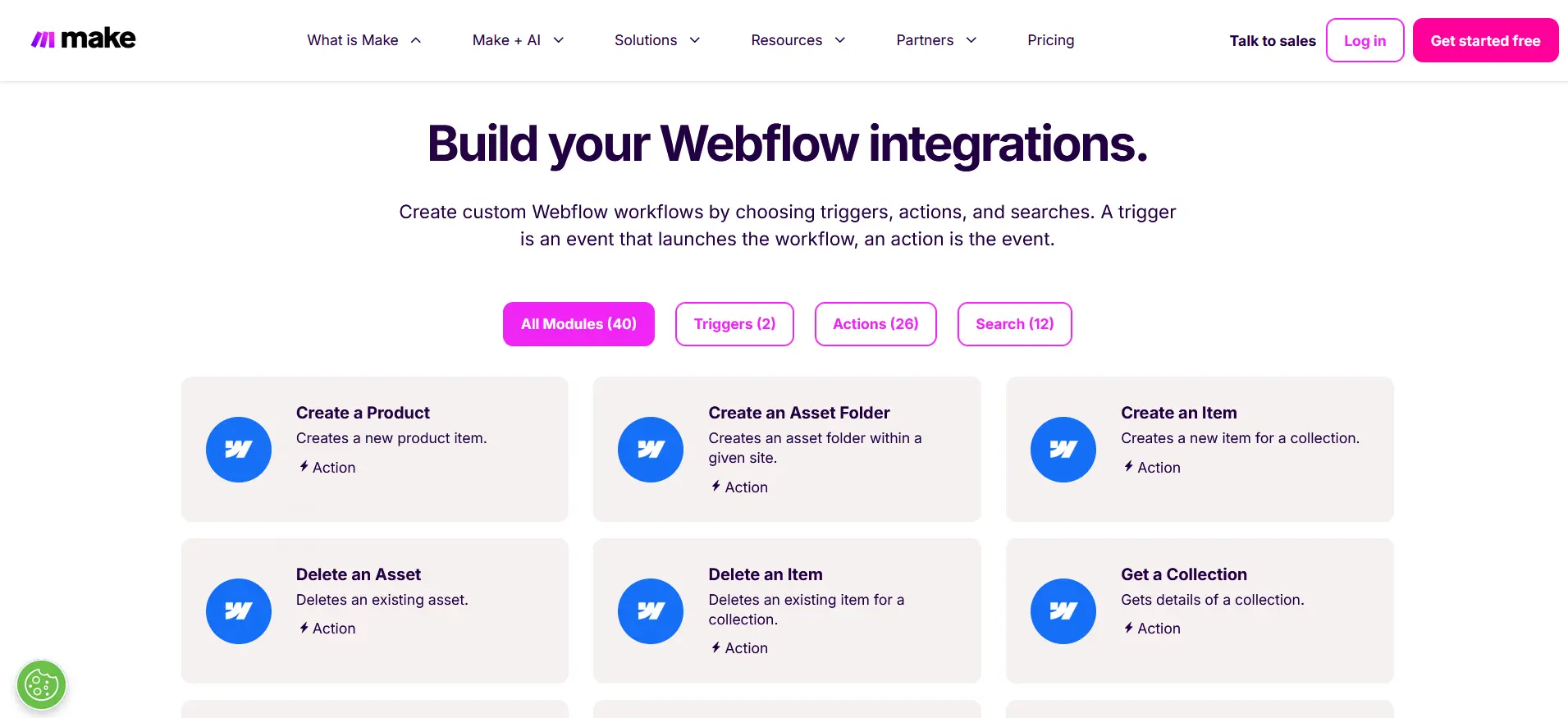 Webflow + Make.com Webflow + Make.com