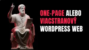 One page alebo viacstranový WordPress web