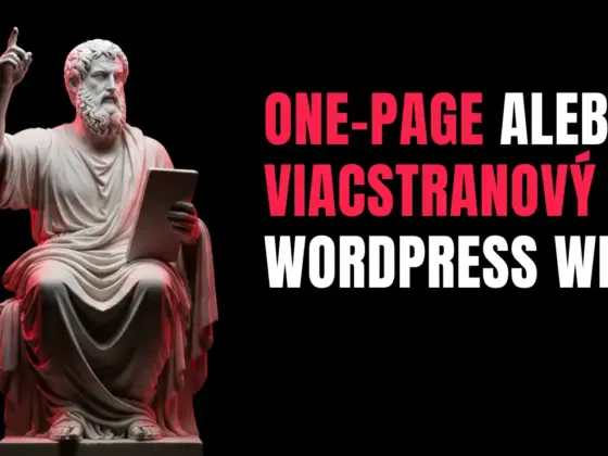 One page alebo viacstranový WordPress web